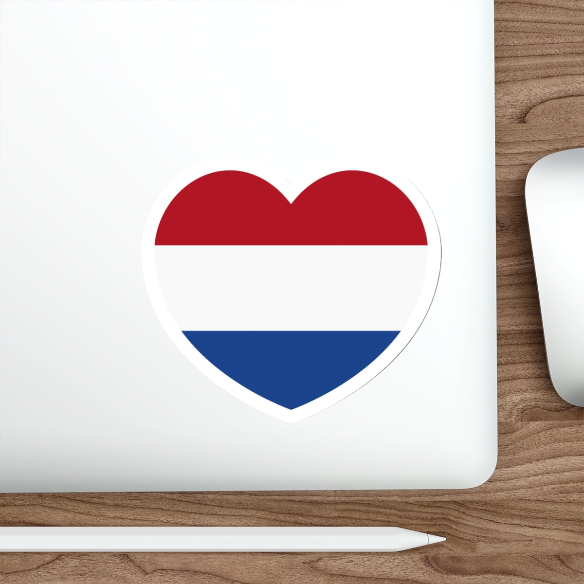 Heart Flag of the Netherlands - STICKER Vinyl Die-Cut Decal-The Sticker Space