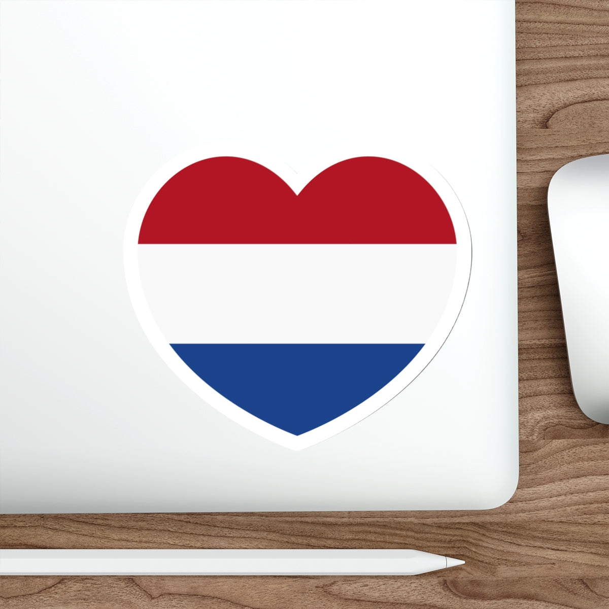 Heart Flag of the Netherlands - STICKER Vinyl Die-Cut Decal-The Sticker Space