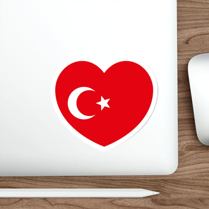 Heart Flag of the Ottoman Empire - STICKER Vinyl Die-Cut Decal-The Sticker Space