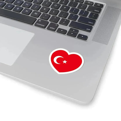 Heart Flag of the Ottoman Empire - STICKER Vinyl Kiss-Cut Decal - The Sticker Space