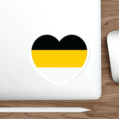 Heart Flag of the Russian Empire 1858-1896 - STICKER Vinyl Die-Cut Decal-The Sticker Space