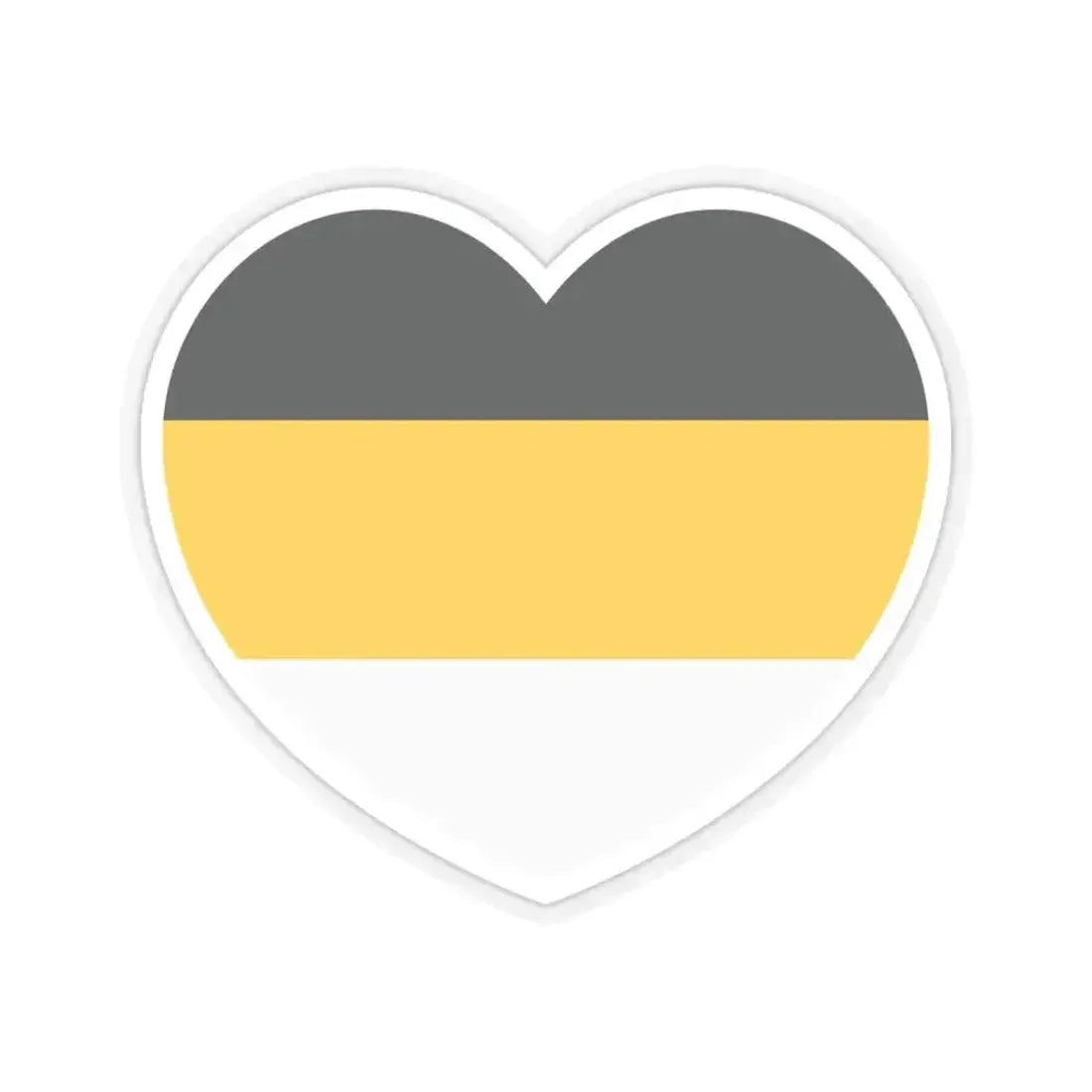 Heart Flag of the Russian Empire 1858-1896 - STICKER Vinyl Kiss-Cut Decal 3 Inch Transparent - The Sticker Space