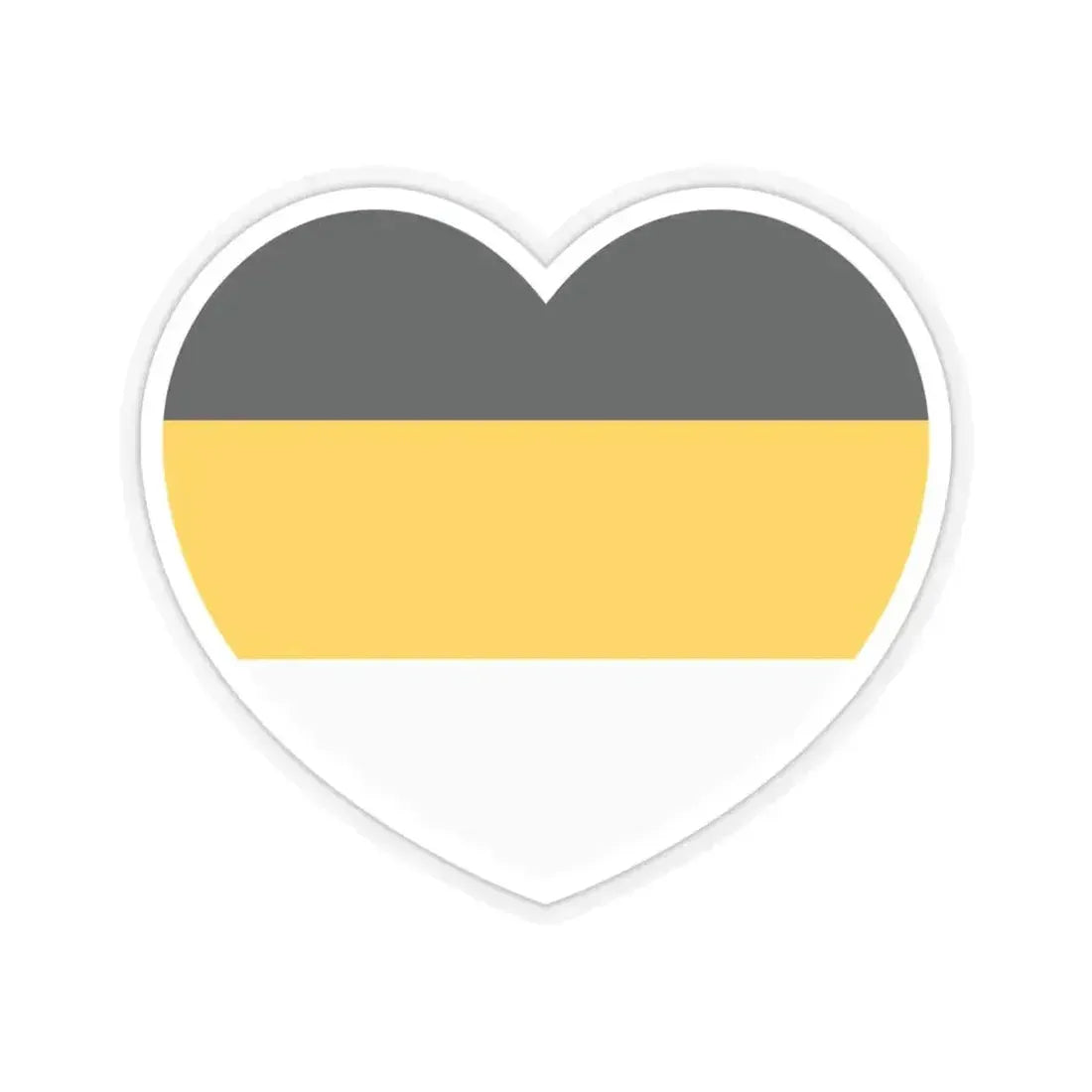 Heart Flag of the Russian Empire 1858-1896 - STICKER Vinyl Kiss-Cut Decal 6 Inch Transparent - The Sticker Space