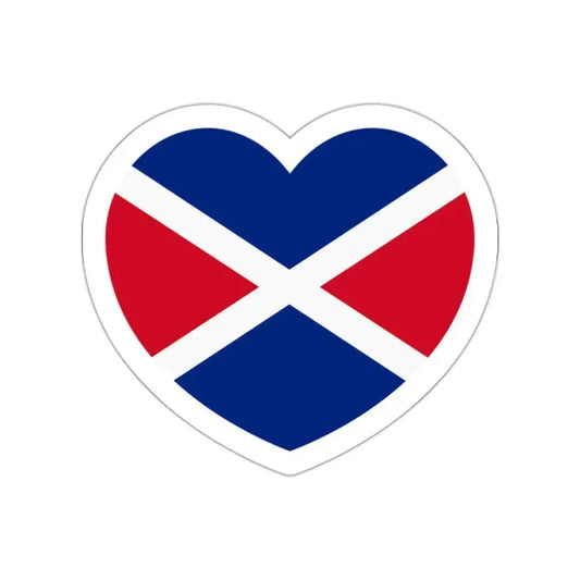 Heart Flag of the Seychelles 1976-1977 - STICKER Vinyl Die-Cut Decal White Die-Cut 2 Inch - The Sticker Space