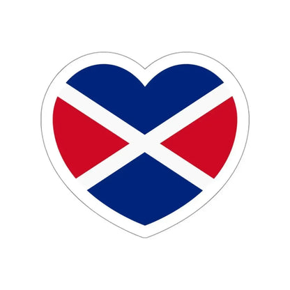 Heart Flag of the Seychelles 1976-1977 - STICKER Vinyl Die-Cut Decal White Die-Cut 3 Inch - The Sticker Space