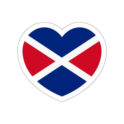 Heart Flag of the Seychelles 1976-1977 - STICKER Vinyl Die-Cut Decal White Die-Cut 5 Inch - The Sticker Space