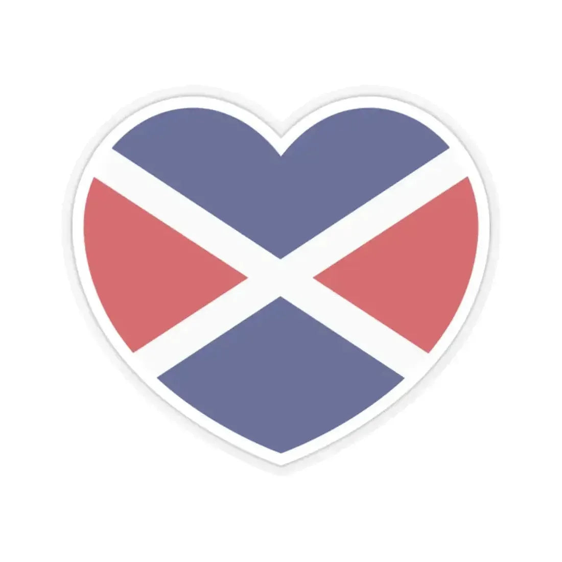 Heart Flag of the Seychelles 1976-1977 - STICKER Vinyl Kiss-Cut Decal 2 Inch Transparent - The Sticker Space