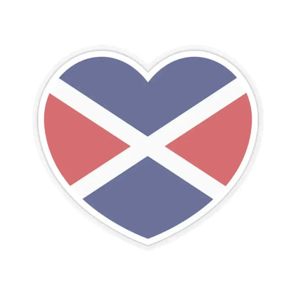 Heart Flag of the Seychelles 1976-1977 - STICKER Vinyl Kiss-Cut Decal 2 Inch Transparent - The Sticker Space