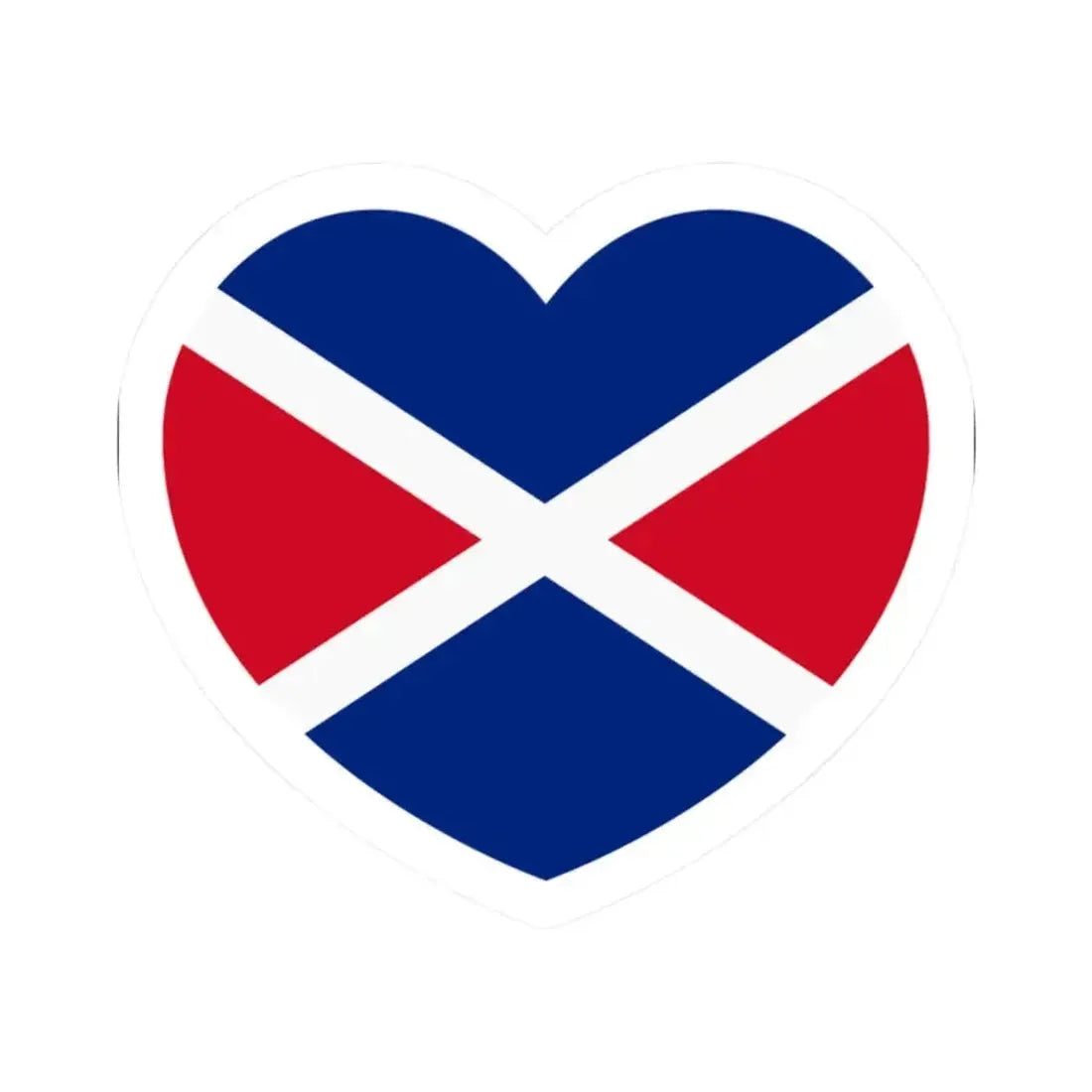 Heart Flag of the Seychelles 1976-1977 - STICKER Vinyl Kiss-Cut Decal 2 Inch White - The Sticker Space