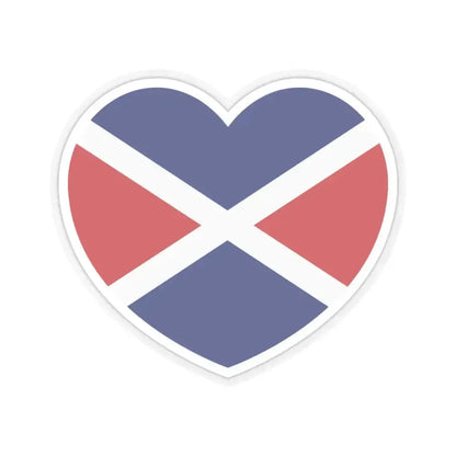 Heart Flag of the Seychelles 1976-1977 - STICKER Vinyl Kiss-Cut Decal 3 Inch Transparent - The Sticker Space