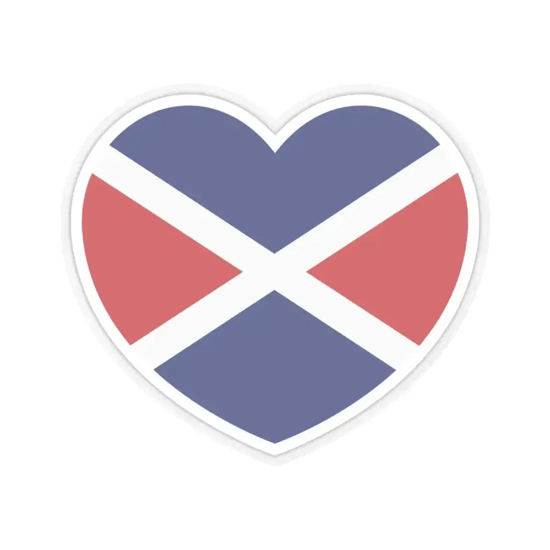 Heart Flag of the Seychelles 1976-1977 - STICKER Vinyl Kiss-Cut Decal 4 Inch Transparent - The Sticker Space