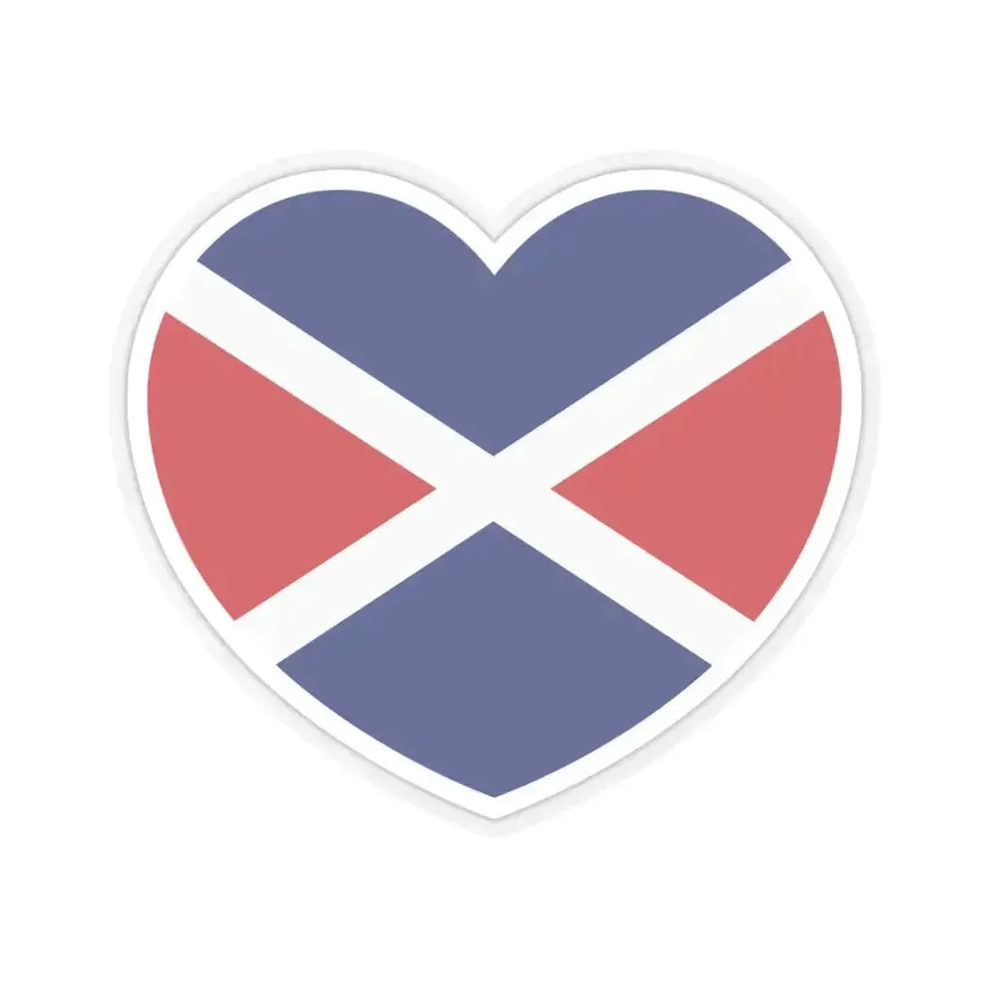 Heart Flag of the Seychelles 1976-1977 - STICKER Vinyl Kiss-Cut Decal 6 Inch Transparent - The Sticker Space