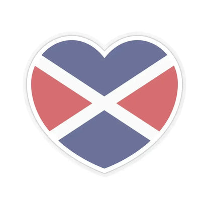 Heart Flag of the Seychelles 1976-1977 - STICKER Vinyl Kiss-Cut Decal 6 Inch Transparent - The Sticker Space