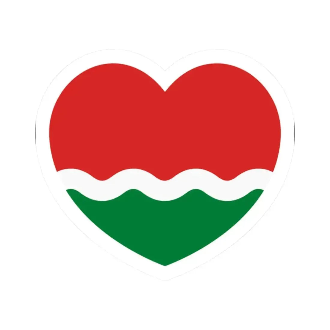 Heart Flag of the Seychelles 1977-1996 - STICKER Vinyl Kiss-Cut Decal 2 Inch White - The Sticker Space