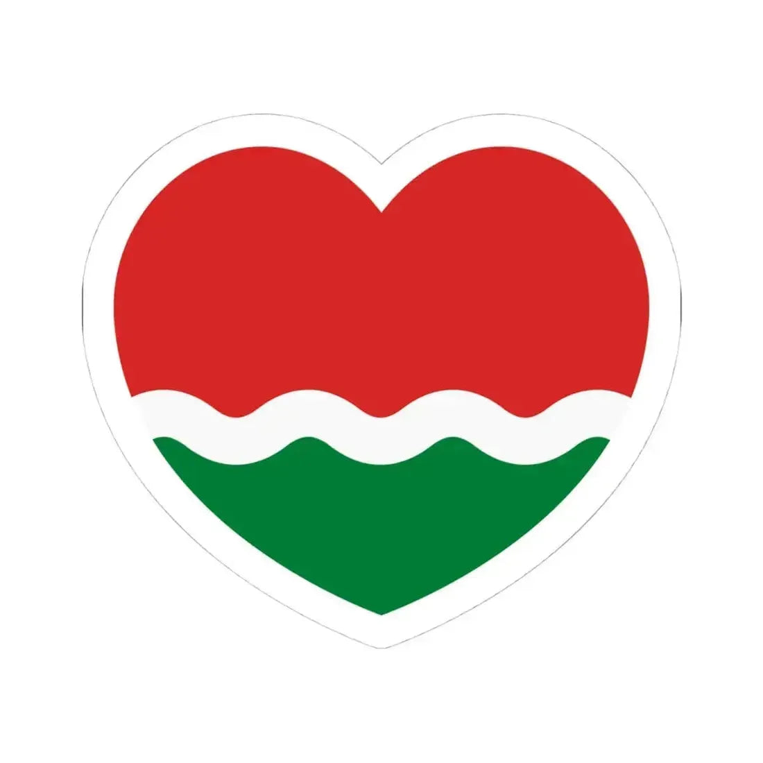 Heart Flag of the Seychelles 1977-1996 - STICKER Vinyl Kiss-Cut Decal 4 Inch White - The Sticker Space