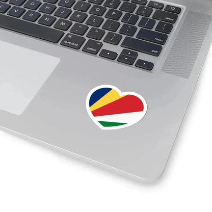 Heart Flag of the Seychelles - STICKER Vinyl Kiss-Cut Decal - The Sticker Space