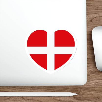 Heart Flag of the Sovereign Military Order of Malta - STICKER Vinyl Die-Cut Decal-The Sticker Space