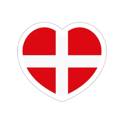 Heart Flag of the Sovereign Military Order of Malta - STICKER Vinyl Die-Cut Decal White Die-Cut 2 Inch - The Sticker Space