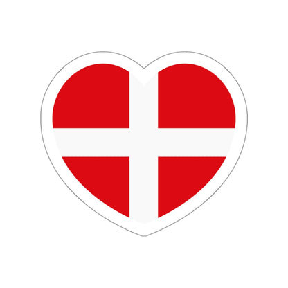 Heart Flag of the Sovereign Military Order of Malta - STICKER Vinyl Die-Cut Decal-White-The Sticker Space