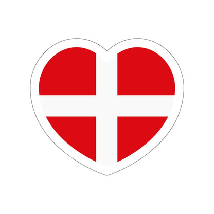 Heart Flag of the Sovereign Military Order of Malta - STICKER Vinyl Die-Cut Decal-White-The Sticker Space