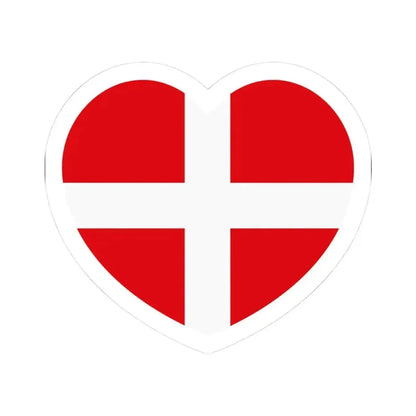 Heart Flag of the Sovereign Military Order of Malta - STICKER Vinyl Kiss-Cut Decal 3 Inch White - The Sticker Space