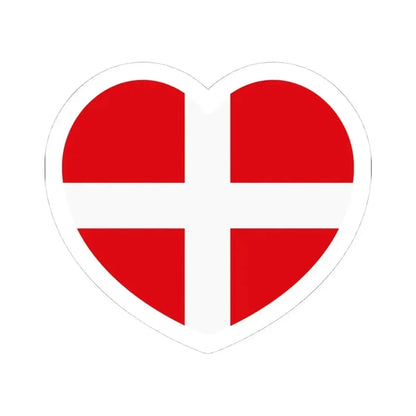 Heart Flag of the Sovereign Military Order of Malta - STICKER Vinyl Kiss-Cut Decal 4 Inch White - The Sticker Space