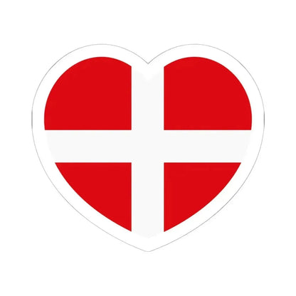 Heart Flag of the Sovereign Military Order of Malta - STICKER Vinyl Kiss-Cut Decal 6 Inch White - The Sticker Space