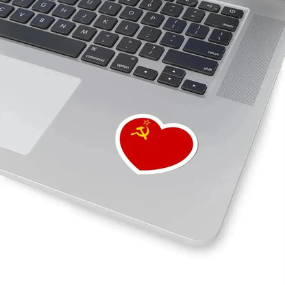 Heart Flag of the Soviet Union - STICKER Vinyl Kiss-Cut Decal - The Sticker Space