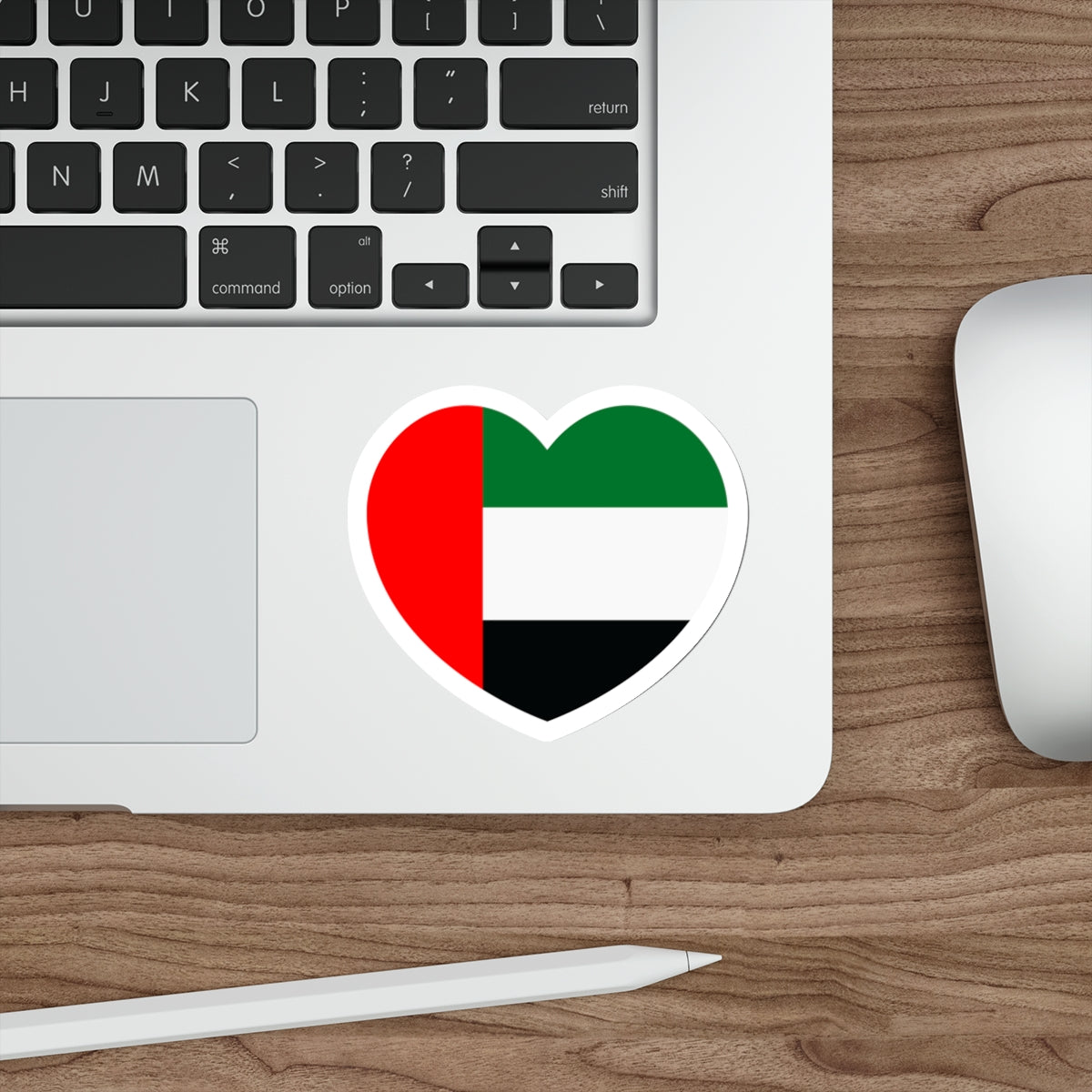 Heart Flag of the United Arab Emirates - STICKER Vinyl Die-Cut Decal-The Sticker Space