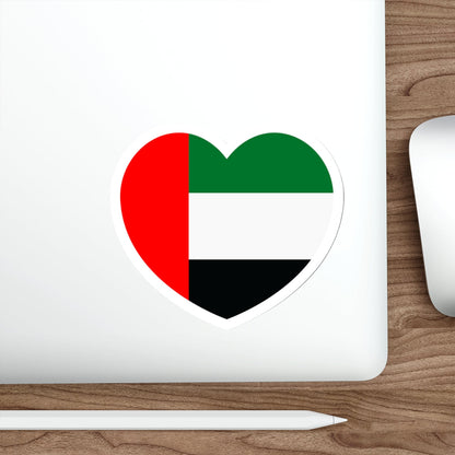 Heart Flag of the United Arab Emirates - STICKER Vinyl Die-Cut Decal-The Sticker Space