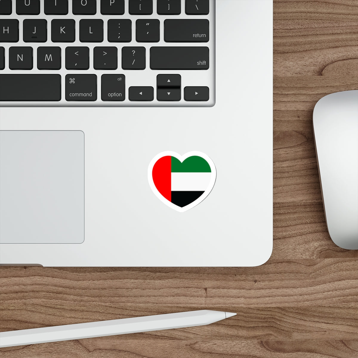 Heart Flag of the United Arab Emirates - STICKER Vinyl Die-Cut Decal-The Sticker Space