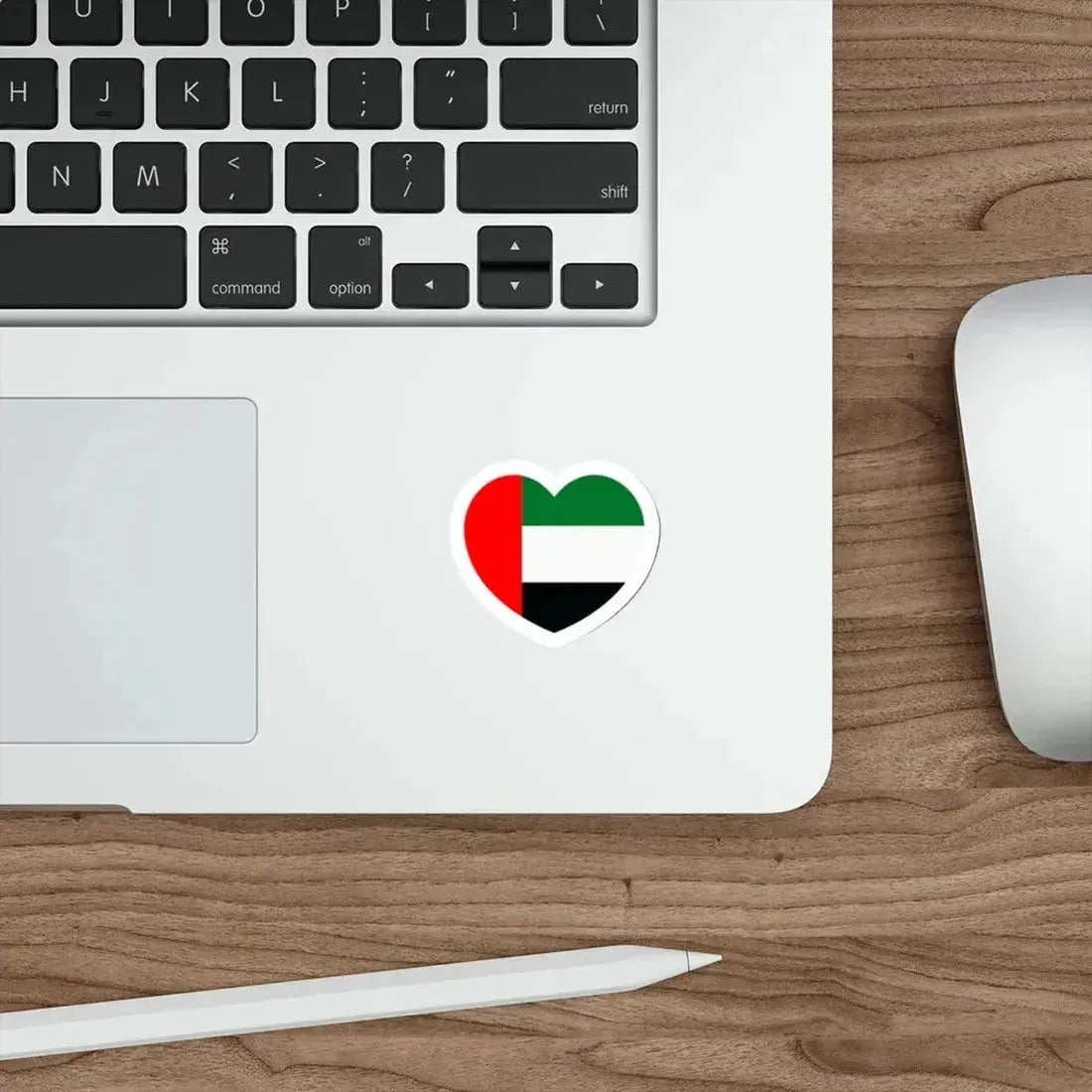 Heart Flag of the United Arab Emirates - STICKER Vinyl Die-Cut Decal - The Sticker Space