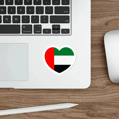 Heart Flag of the United Arab Emirates - STICKER Vinyl Die-Cut Decal - The Sticker Space