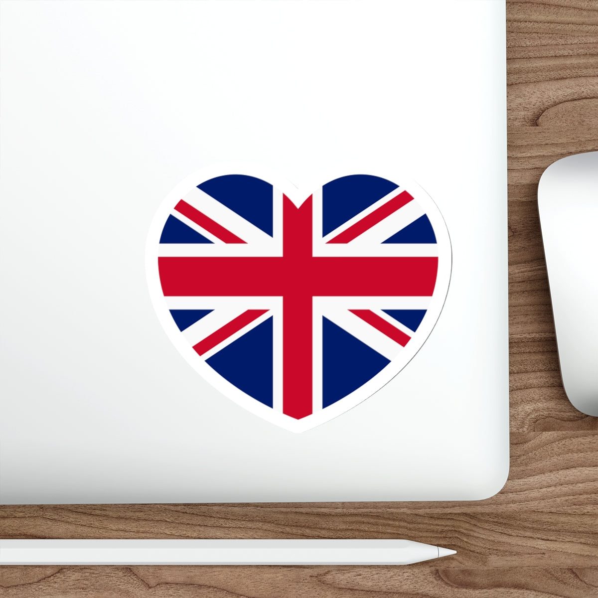 Heart Flag of the United Kingdom - STICKER Vinyl Die-Cut Decal-The Sticker Space