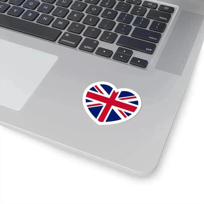 Heart Flag of the United Kingdom - STICKER Vinyl Kiss-Cut Decal - The Sticker Space
