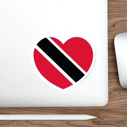 Heart Flag of Trinidad and Tobago - STICKER Vinyl Die-Cut Decal-The Sticker Space