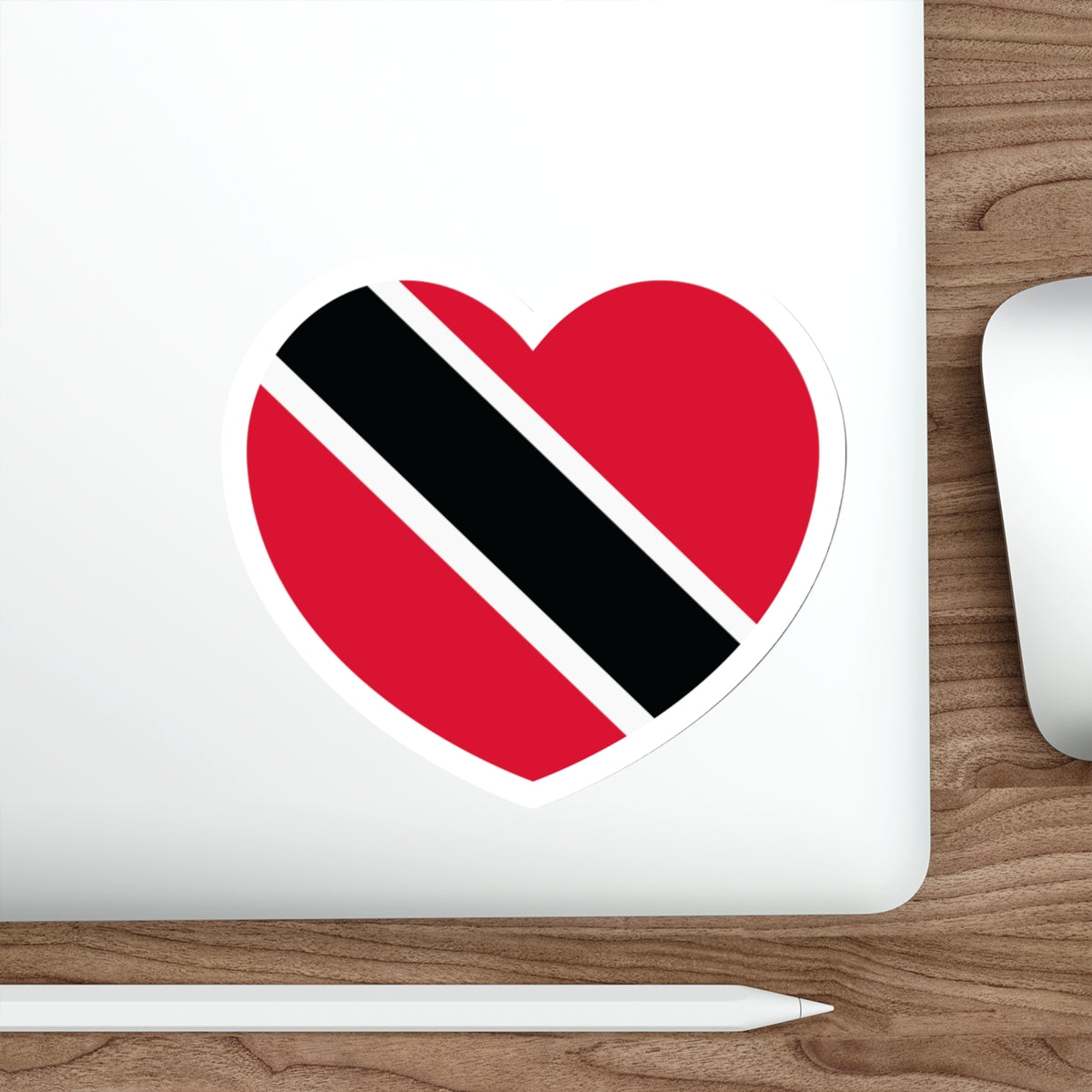 Heart Flag of Trinidad and Tobago - STICKER Vinyl Die-Cut Decal-The Sticker Space