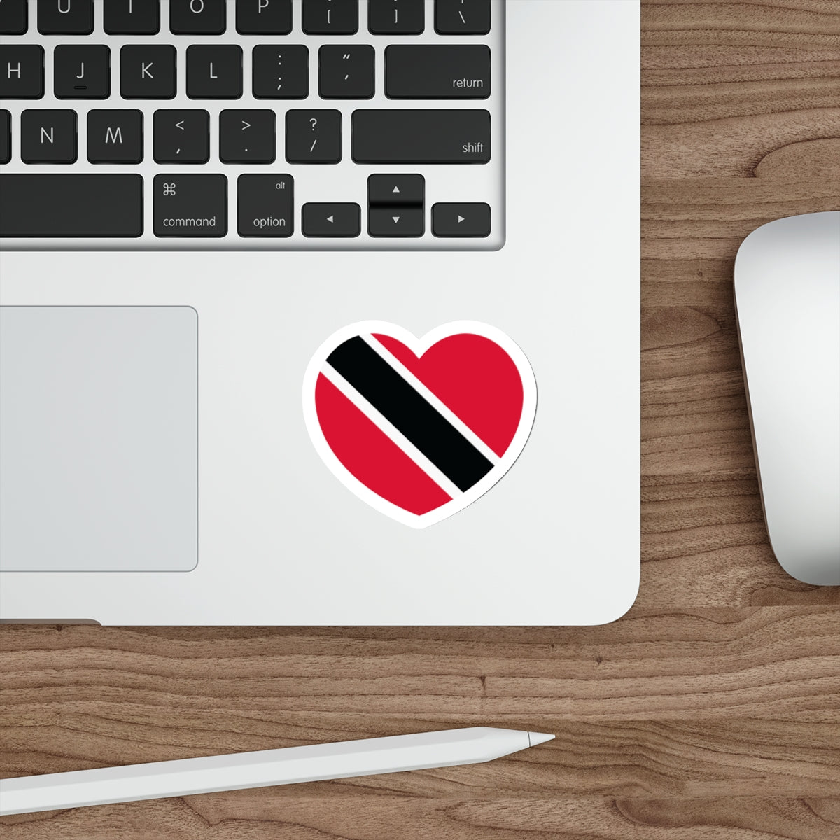 Heart Flag of Trinidad and Tobago - STICKER Vinyl Die-Cut Decal-The Sticker Space