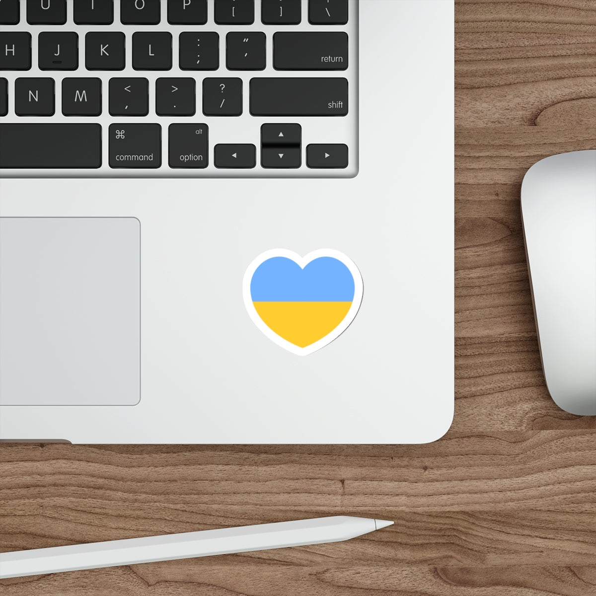 Heart Flag of Ukraine 1917-1921, 1991-1992 - STICKER Vinyl Die-Cut Decal-The Sticker Space