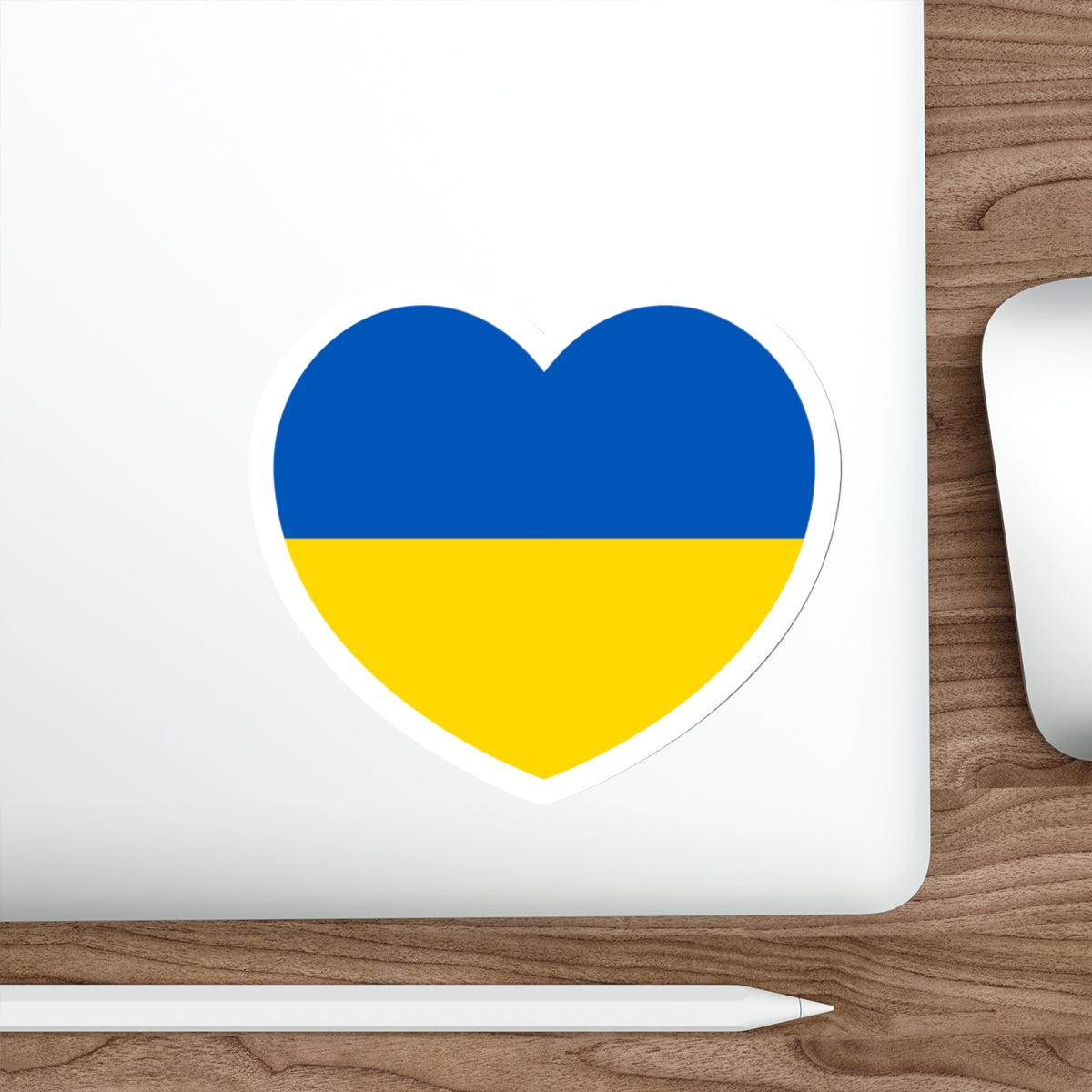 Heart Flag of Ukraine - STICKER Vinyl Die-Cut Decal-The Sticker Space