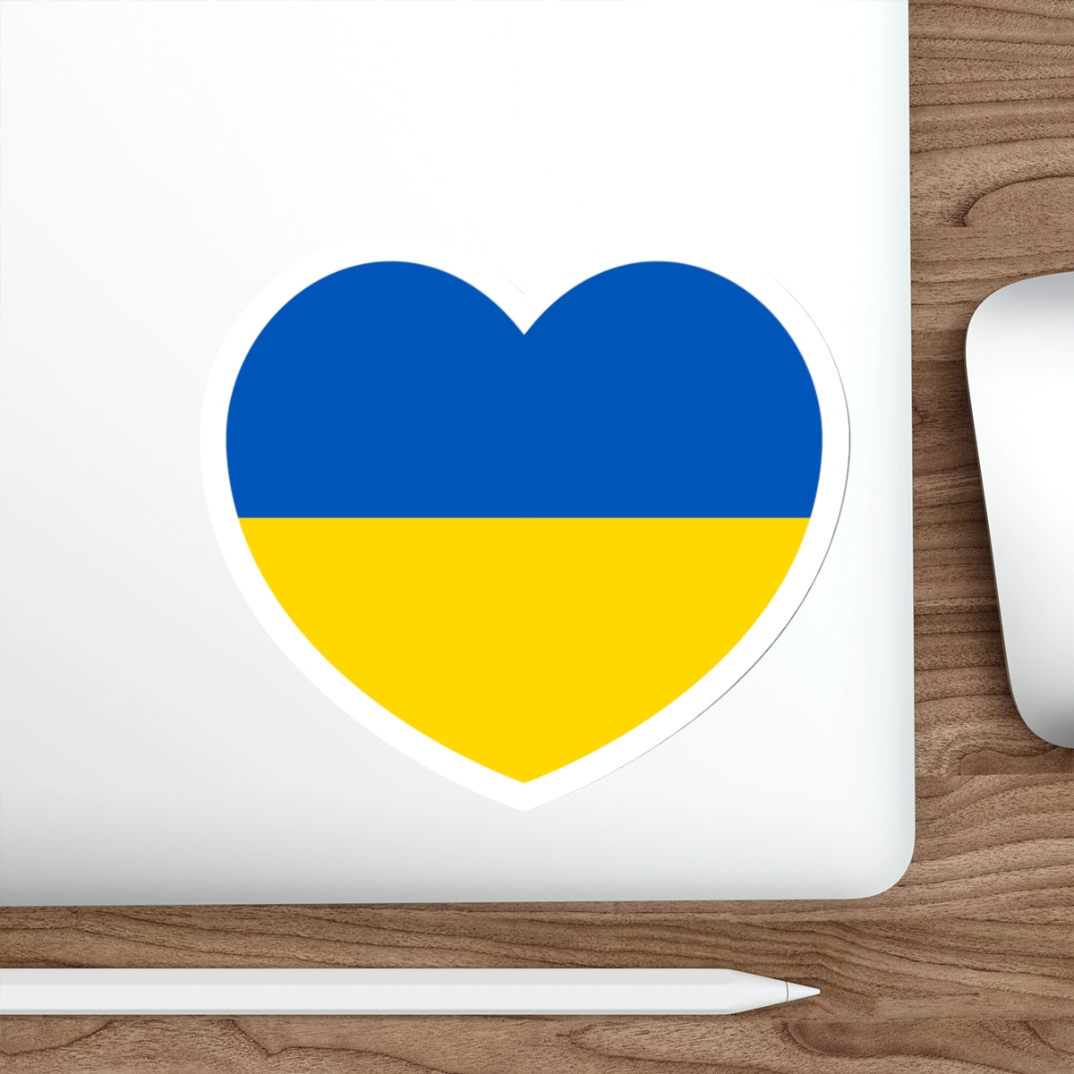 Heart Flag of Ukraine - STICKER Vinyl Die-Cut Decal-The Sticker Space