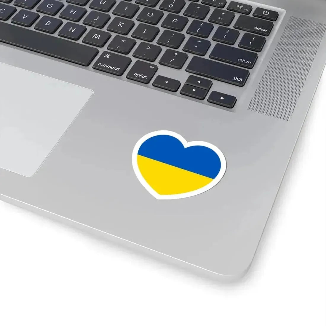 Heart Flag of Ukraine - STICKER Vinyl Kiss-Cut Decal - The Sticker Space