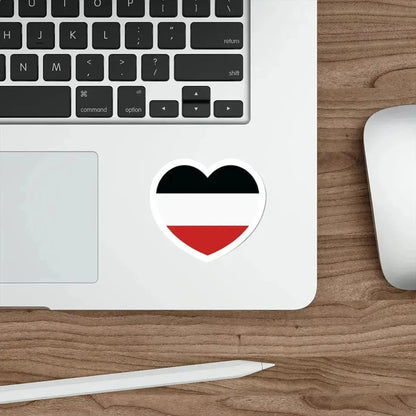 Heart Flag of Upper Volta - STICKER Vinyl Die-Cut Decal - The Sticker Space