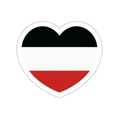 Heart Flag of Upper Volta - STICKER Vinyl Die-Cut Decal White Die-Cut 3 Inch - The Sticker Space