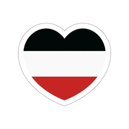 Heart Flag of Upper Volta - STICKER Vinyl Die-Cut Decal White Die-Cut 5 Inch - The Sticker Space