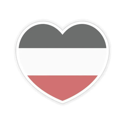 Heart Flag of Upper Volta - STICKER Vinyl Kiss-Cut Decal 2 Inch Transparent - The Sticker Space