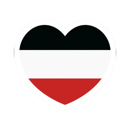 Heart Flag of Upper Volta - STICKER Vinyl Kiss-Cut Decal 2 Inch White - The Sticker Space