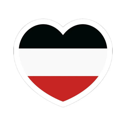 Heart Flag of Upper Volta - STICKER Vinyl Kiss-Cut Decal 4 Inch White - The Sticker Space