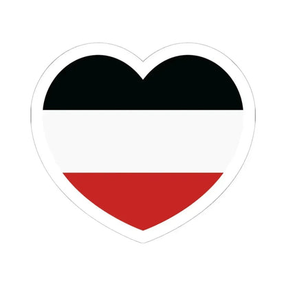 Heart Flag of Upper Volta - STICKER Vinyl Kiss-Cut Decal 6 Inch White - The Sticker Space