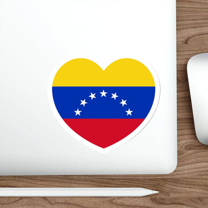 Heart Flag of Venezuela 1930-2006 - STICKER Vinyl Die-Cut Decal-The Sticker Space